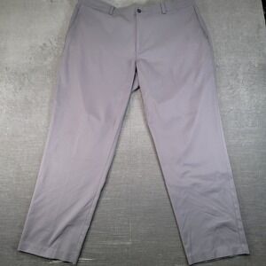 Pro Tour Mens Golf Pants Gray Performance Stretch Flat Front 42x32